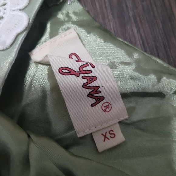 Tatyana Sweet Surrender dress XS Floral Embroidered Green Dress NEW - Picture 4 of 7